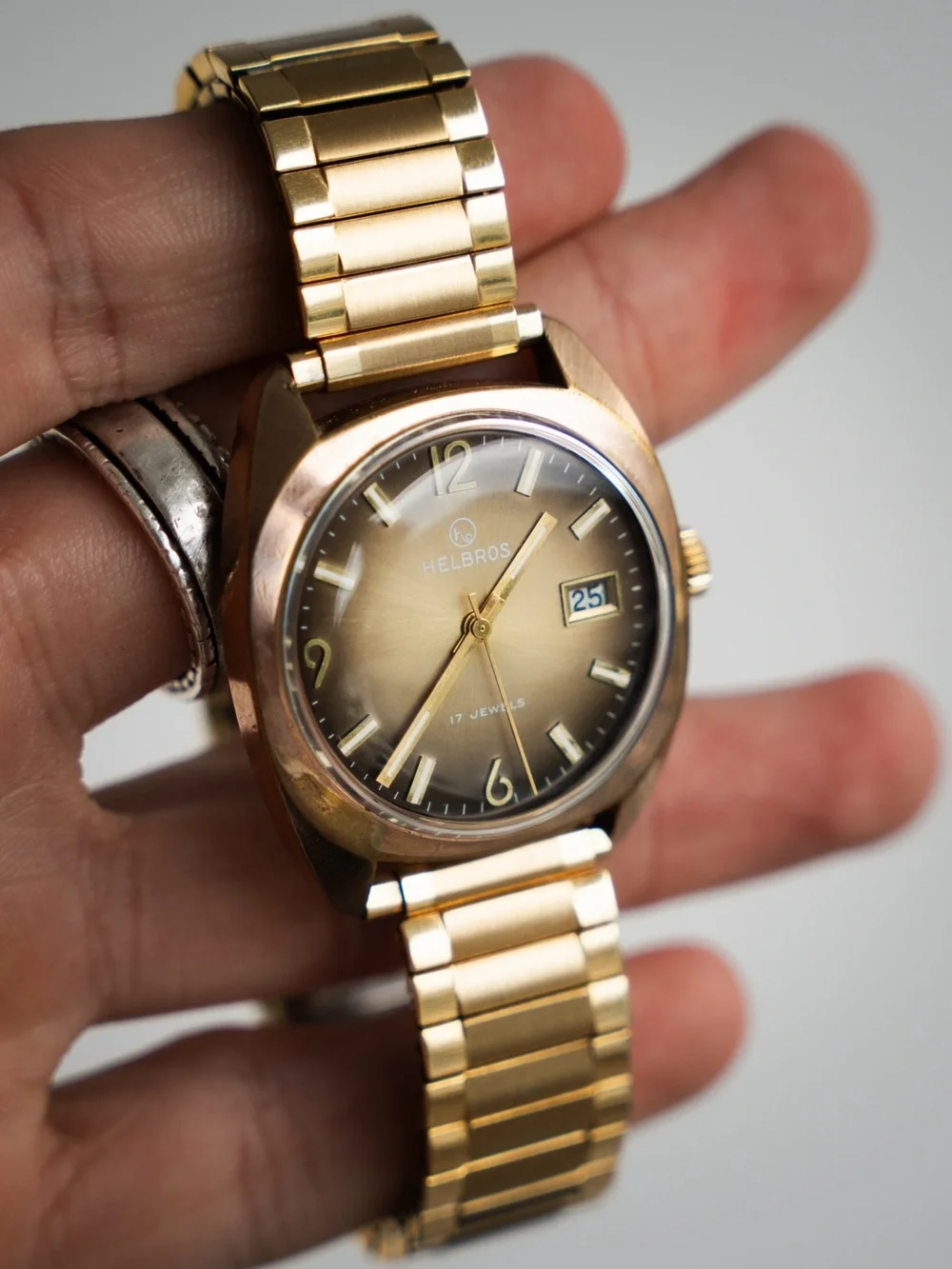 Helbros Gold-Tone Men's Dress Watch